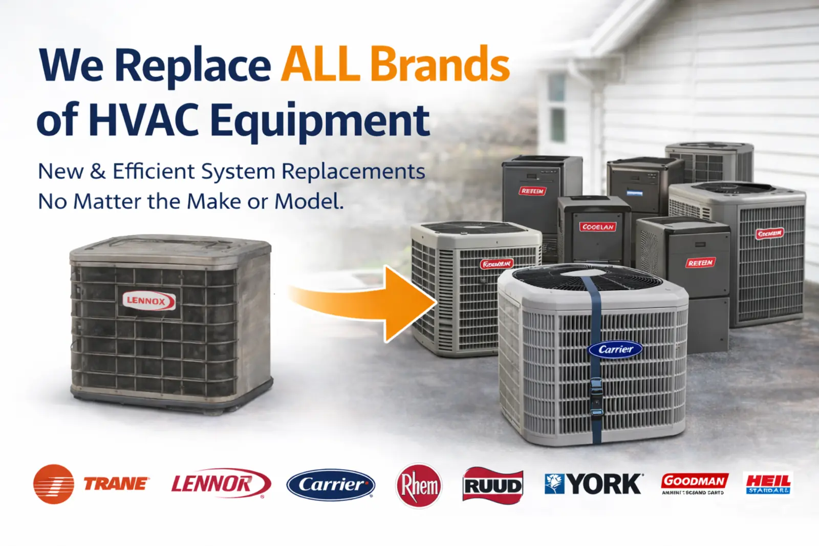 Virginia ProAir replacing an older HVAC system with a new energy-efficient heating and cooling unit in Central Virginia.